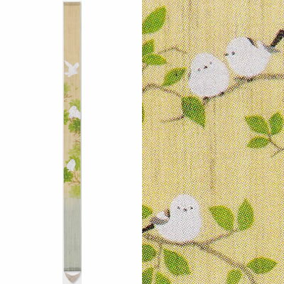 【お取り寄せ】麻森と海の細タペ『シマエナガ』(掛軸、和風タペストリー)【年中 江長 鳥】 【お取り寄せ】麻森と海の細タペ『シマエナガ』(掛軸、和風タペストリー)【年中 江長 鳥】