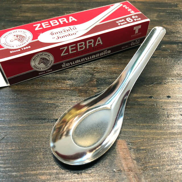 【レンゲ 特大】ZEBRA6本セットZEBRAレンゲステンレスレンゲステンレス鍋 タイスキ トムヤムクン パクチー ナンプラー ソムタム タイ料理 アジアン料理 タイ雑貨 タイ専門店 タイフード 調理器具