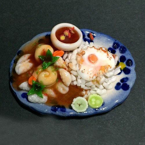 【ミニチュア タイ料理 タイの定食A(15)ミニチュアタイスイーツタイ料理模型ミニチュア雑貨タイ雑貨アジアン雑貨 [3]