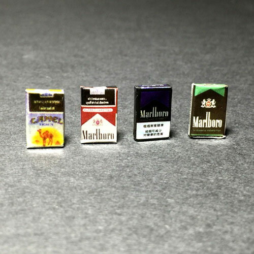 乐天商城 - 【ミニチュア 外国たばこ　4種1セット】（6）ミニチュア人気にお菓子模型ミニチュア雑貨タイ雑貨アジアン雑貨