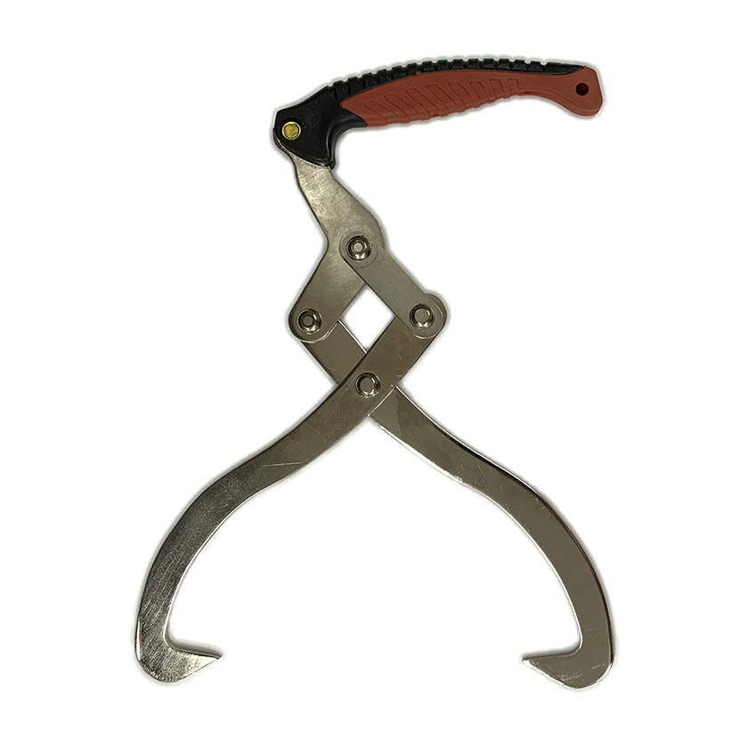 むとひろ リフティングトング 12インチ(30cm) ログトング リフティングフック 木材トング 木 ...