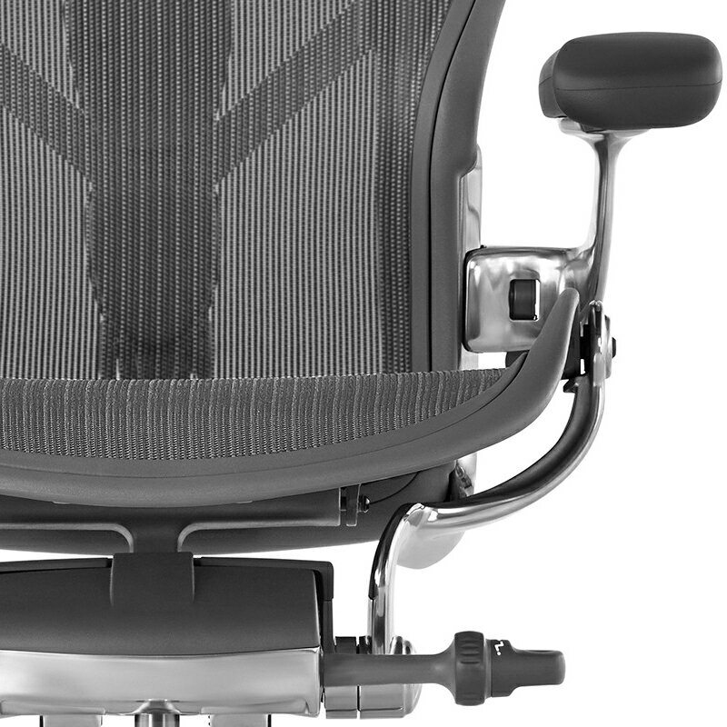 アーロンチェア リマスタード Bサイズ カーボン/ポリッシュドベース ポスチャーフィットSL DC1キャスター ハーマンミラー AeronChairs Remastered 新型 チェア引取サービス/ヤマト家財便 AeronChair HermanMiller 送料無料