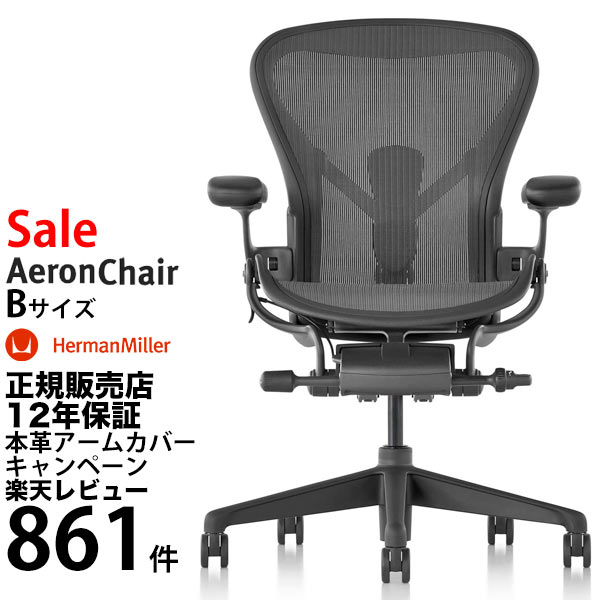 アーロンチェア Bサイズ リマスタード グラファイト｜レビュー850件超｜Herman Miller 正規販売店｜12年保証｜即納