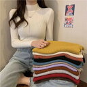 ニット インナー リブニット 個性的 タートルネック ハイネック 軽量 トップス レディース 洗えるニット ウォッシャブルニット ニット セーター 長袖 リブニット 無地 柔らかい 秋冬新作 おすすめ プルオーバー おしゃれ 韓国風 簡単コーデ 人気 上品 肌触り