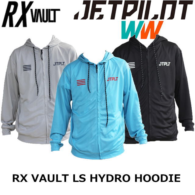 【JETPILOT・ジェットパイロット】 《RX VAULT LS HYDRO HOODIE　メンズフード付きラッシュパーカー》