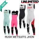 ★NEW★【UNLIMITED・アンリミテッド 】UWJ0610 UNLIMITED RUSH ロングジョン ウェットスーツ メンズ ジャケット ネオプレーン...