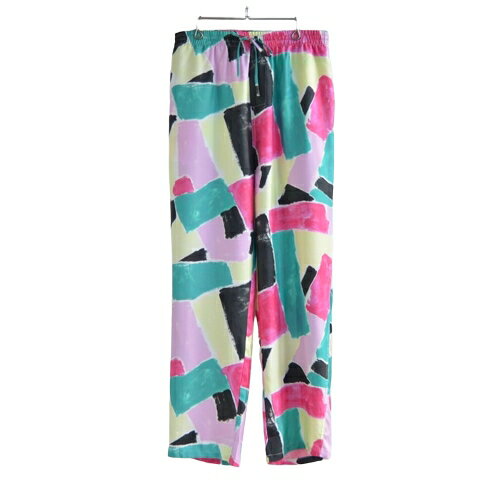 BANANATIME(バナナタイム) EASY PANT(UNISEX) STROKES PURPLE GREEN