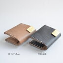 CHARLIE BORROW(`[[{E) J[hz_[ (3mm OAK BARK TANNED LEATHER HAND STITCH CARD HOLDER)