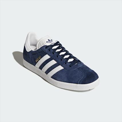 Rakuten - adidas(アディダス) ガゼル (Collegiate Navy / White / Gold Metallic)