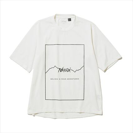 Rakuten - NANGA(ナンガ) ドライミックス フレームロゴTシャツ (WHT)