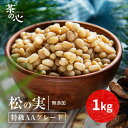 松の実 1000g 大粒 特級 AAグレード 無添 松の実(生) 栄養豊富 炒め物 ナッツ まつのみ マツノミ 送料無料 スーパーフード