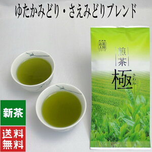 緑茶 煎茶 100g 極み 深蒸し 茶葉 リーフ茶 一番茶 カテキン ビタミンC 送料無料 お茶漬け 高級 おしゃれ 健康 贈答 プレゼント 贈り物 水出し