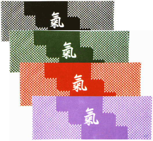 剣道用面手拭“氣”ウロコ柄