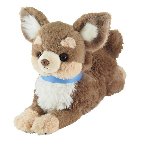 Dog - 【新品】ひざわんこ チワワ ブラウン Sサイズ【送料別。宅配便】ぬいぐるみ　ファンシー　プレゼント　子育て　ギフト　犬　いぬ　イヌ