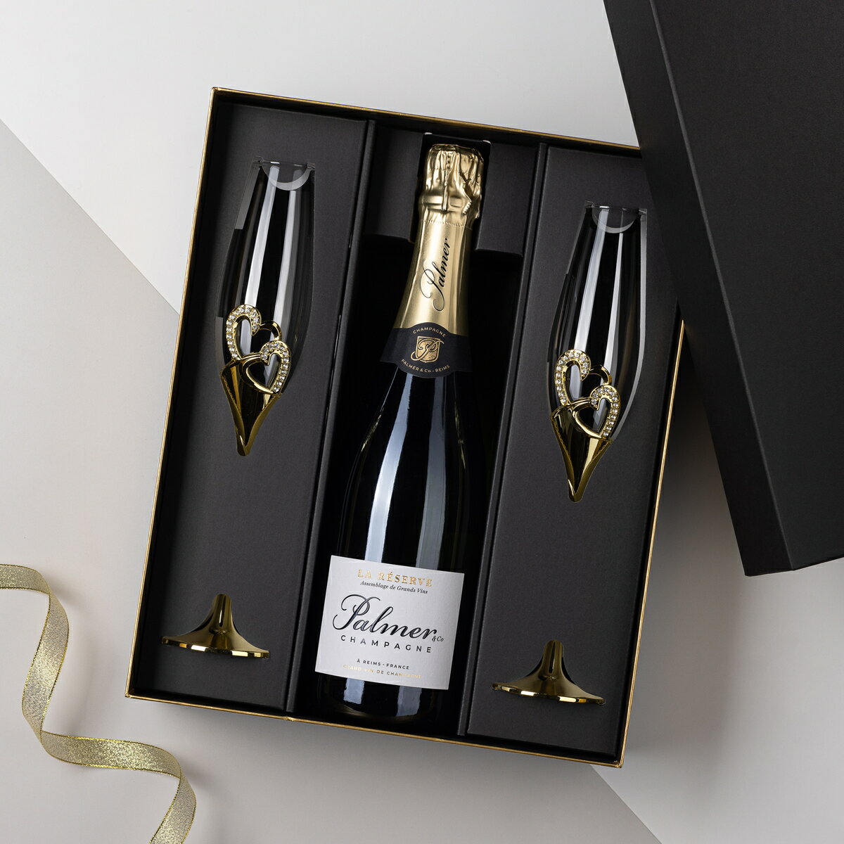 シャンパン ギフト 送料無料パルメブリュット レゼルヴ 正規品 750mlシャンパングラス 2脚付  ...