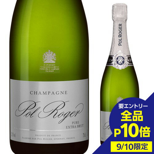 【9/10限定 全品P10倍 要エントリー】ポル ロジェピュア エクストラブリュット NV 750ml 正規品 シャンパン シャンパーニュポール ロジェ 浜運A