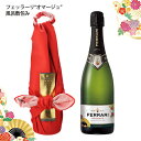 【全品3倍 5/1限定】【800円OFFクーポン 5/1～2 9:59まで】SP フェッラーリ ブリュット オマージュ風呂敷包み NV 750ml イタリア スパークリングワイン スプマンテ ブラン ド ブラン シャンパン(シャンパーニュ)製法 ferrari 浜運 あす楽