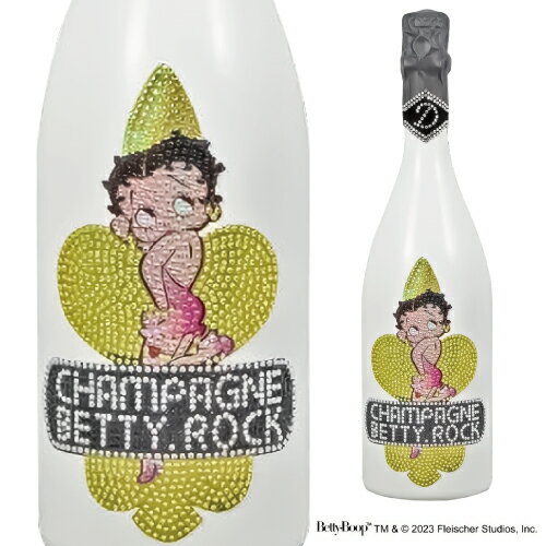 送料無料 D.ROCKベティーロック クリアブルー BOX付 750ml正規品 ディー ロック フランス 映え BETTY BOOP BETTY.ROCK 箱付 専用化粧箱 シャンパン 高級シャンパン 辛口 シャンパーニュ 浜運 あす楽 父の日