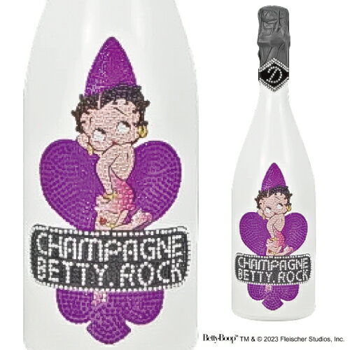 送料無料 D.ROCKベティーロック クリアパープル BOX付 750ml正規品 ディー ロック フランス 映え BETTY BOOP BETTY.ROCK 箱付 専用化粧箱 シャンパン 高級シャンパン 辛口 シャンパーニュ 浜運 あす楽 父の日