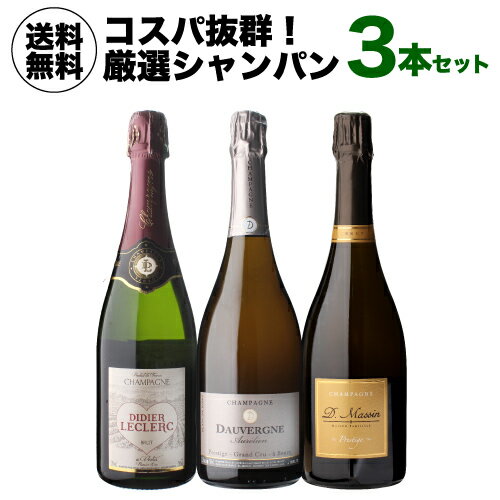 【1本/8,654円】高級シャンパン 辛口 3本セット 4弾 シャンパン セット ギフト シャンパーニュ 泡 送料無料 厳選 シャンパンセット 送料無料 浜運 あす楽 プレゼント 父の日 誕生日