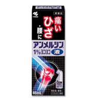 商品の特長 ●関節や腰のつらい痛みに優れた効き目を発揮します! 主成分インドメタシンが、塗ったところから直接的に痛みに作用する、非ステロイド系の外用消炎鎮痛剤です。 ●素早く浸透、痛みをやわらげます！主成分インドメタシンが、塗布部位の皮膚から素早く浸透し、痛みをやわらげます。 ●自分で塗れるボトルデザイン！持ちやすく、塗りやすい容器です首の部分が曲がっているので、塗布面がピッタリと密着し、関節や腰など塗りにくい患部でもスムーズにむらなく適量を塗布できます。 内容量 46ml 効能・効果 肩こりに伴う肩の痛み、腰痛、関節痛、筋肉痛、腱鞘炎(手・手首の痛み)、肘の痛み(テニス肘など)、打撲、捻挫 用法・用量・使用方法 1日4回を限度として適量を患部に塗擦する。＊スポンジ面が破れるおそれがありますので、お使いになる時は、スポンジ面に液が浸透したことを確かめてから塗布してください。 使用上の注意 本品は医薬品ですので使用上の注意を守り、用法・容量を正しく御使用ください。 全成分 （100ML中）インドメタシン1000mg、l−メントール3000mg 添加物として、ジイソプロパノールアミン、エデト酸塩、亜硫酸水素ナトリウム、 プロピレングリコール、ベンジルアルコール、マクロゴール香料 文責 登録販売者　大西　隆之 広告文責 (株)フェリックスコーポレーションお客様専用ダイヤル 06-6556-6663 メーカー（製造） 小林製薬株式会社 区分 日本製・第2類医薬品 　　 【医薬品使用期限について】医薬品の使用期限は365日以上のあるものをお送りします。【医薬品販売に関する記載事項】（必須記載事項）はこちら　