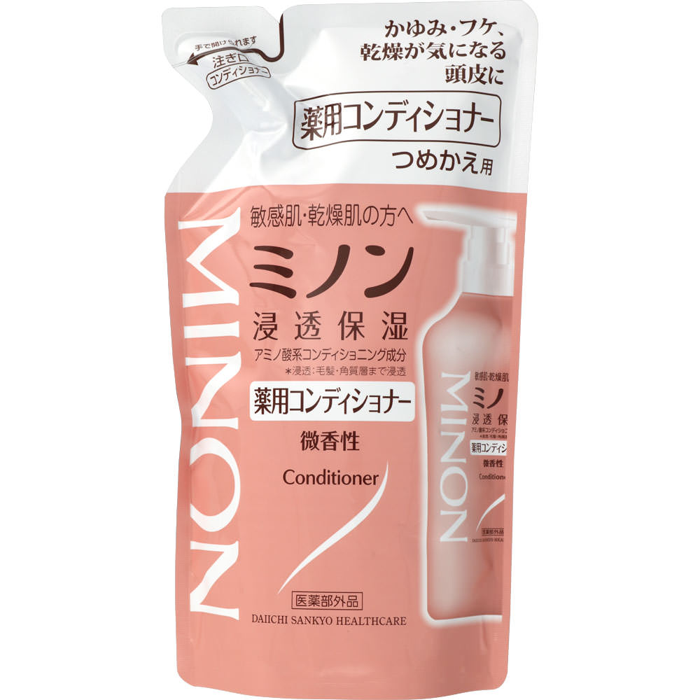 ミノン　薬用コンディショナー　つめ替　380ml