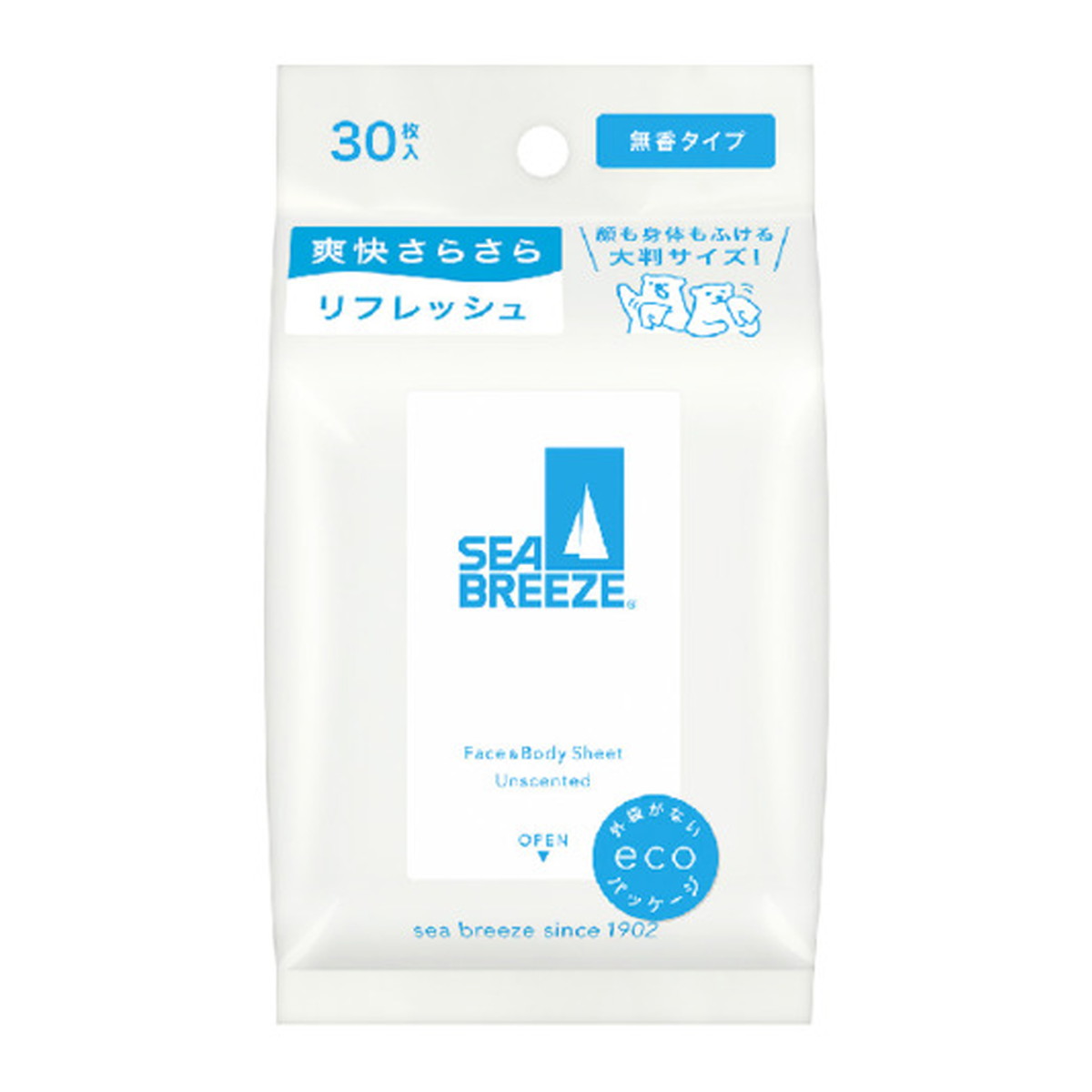 シーブリーズ フェイス&ボディシート N 無香料 30枚