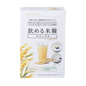 商品の特長 女性に嬉しい栄養素（食物繊維・ビタミン・ミネラル）と美容成分（γオリザノール）をまとめてチャージ！合成保存料・着色料完全無添加。日本生まれのスーパーフード「飲める米糠」。 内容量 30袋 原材料 米糠（国内製造） 栄養成分 5gあたり：エネルギー18kcal、たんぱく質0．8g、脂質0．66〜0．88g、炭水化物2．5g、糖質1．0g、食物繊維1．5g、食塩相当量0．001g、亜鉛0．3〜0．4mg、鉄0．5mg、マグネシウム58mg、ビタミンB？0．2g、ビタミンB？0．2g、葉酸10．0？、GABA2．1mg、γ−オリザノール14．25mg 広告文責 (株)フェリックスコーポレーションお客様専用ダイヤル 06-6556-6663 メーカー（製造） 株式会社神明きっちん お客様相談室 0120−407−710 神戸市中央区栄町通6丁目1番21号 区分 日本製・栄養食品 　　