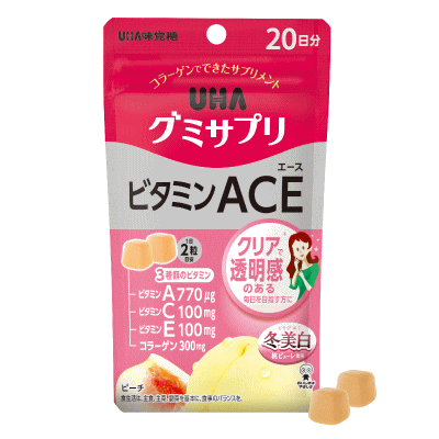 UHA味覚糖　グミサプリ　ビタミンACE　40粒(20日分)