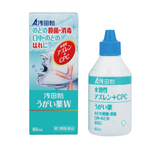 【第3類医薬品】浅田飴うがい薬W　80ml