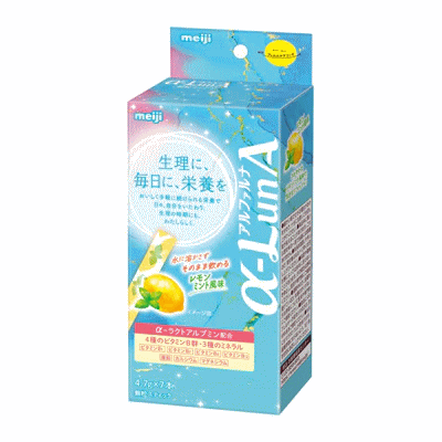 【11月25日(火)限定!当店ポイント3倍セール】明治フェムニケアフード α-LunA顆粒 レモンミント風味 4.7g×7本