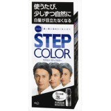 商品の特長 「サクセス ステップカラー」は、真っ黒に染めたくない方に、使うたびに白髪1本1本を濃くしていくステップカラー効果で少しずつ自然に白髪を目立たなくなる白髪染め 男性用です。繰り返し使用しても、髪に負担をかけません。ツンとした独特なニオイがありません。放置時間5分。 内容量 110g 使用方法 ご使用の際には、必ず同封の使用説明書をよく読んで、正しくお使いください。 1.缶をよく振り、手に泡を出します。 ※爪や指に色が薄く残ることがありますので、同封の手袋をしてください。 2.乾いた髪にもみこみます。 3.5分放置後よくすすぎ、シャンプー・リンスします。 使用上の注意 ●ご使用の前には必ず使用説明書をよく読んで、正しくお使いください。 ●染毛の前には毎回必ず皮膚試験(パッチテスト)をしてください。 (ステップカラーのご使用に際して) ●白髪を完全に黒く染めることはできません。 ●白髪が少しずつ目立たなくなるため、数回ご使用いただくまで、変化の実感がない場合があります。 ●使用を中止すると、1〜2ヶ月で元の髪色に近づきます。 成分 水、LPG、エタノール、BG、トリデセス-9、エタノールアミン、ジヒドロキシインドール、ユーカリエキス、ジメチコン、(ビスイソブチルPEG-14/アモジメチコン)コポリマー、(アクリル酸/アクリル酸アルキル(C10-30))コポリマー、ラウレス-23、ラウレス-4、PG、アスコルビン酸、亜硫酸Na、香料 広告文責 (株)フェリックスコーポレーションお客様専用ダイヤル 06-6556-6663 メーカー（製造） 花王株式会社 区分 日本製・化粧品 　　