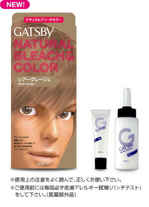 【GATSBY】 マンダム ギャツビー ナチュラルブリーチカラー シアーグレージュ【メンズヘアカラー】【医薬部外品】