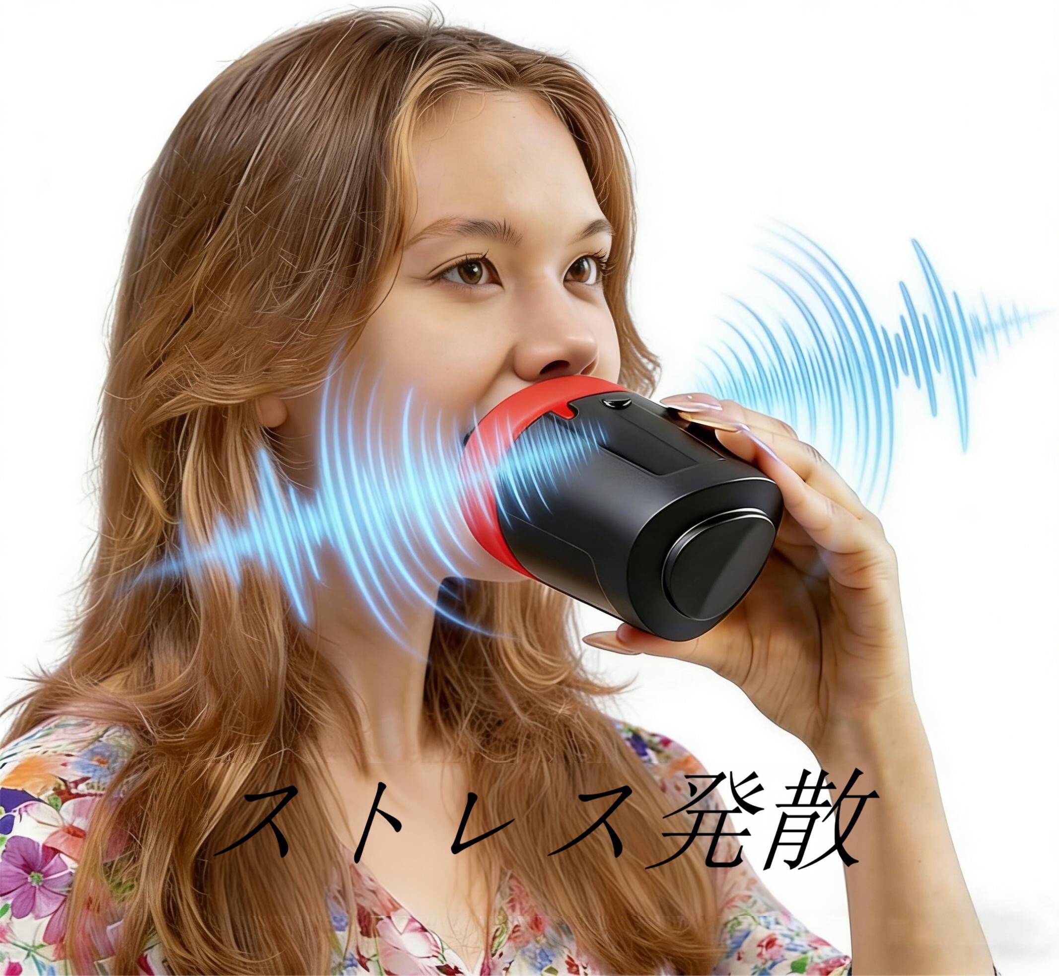 乐天商城 - 【当店限定クーポン× マラソン】防音マイク ボイトレ マスク カラオケ 防音 ストレス発散 シリコン製 ポータブル 大人 子供 ポータブル