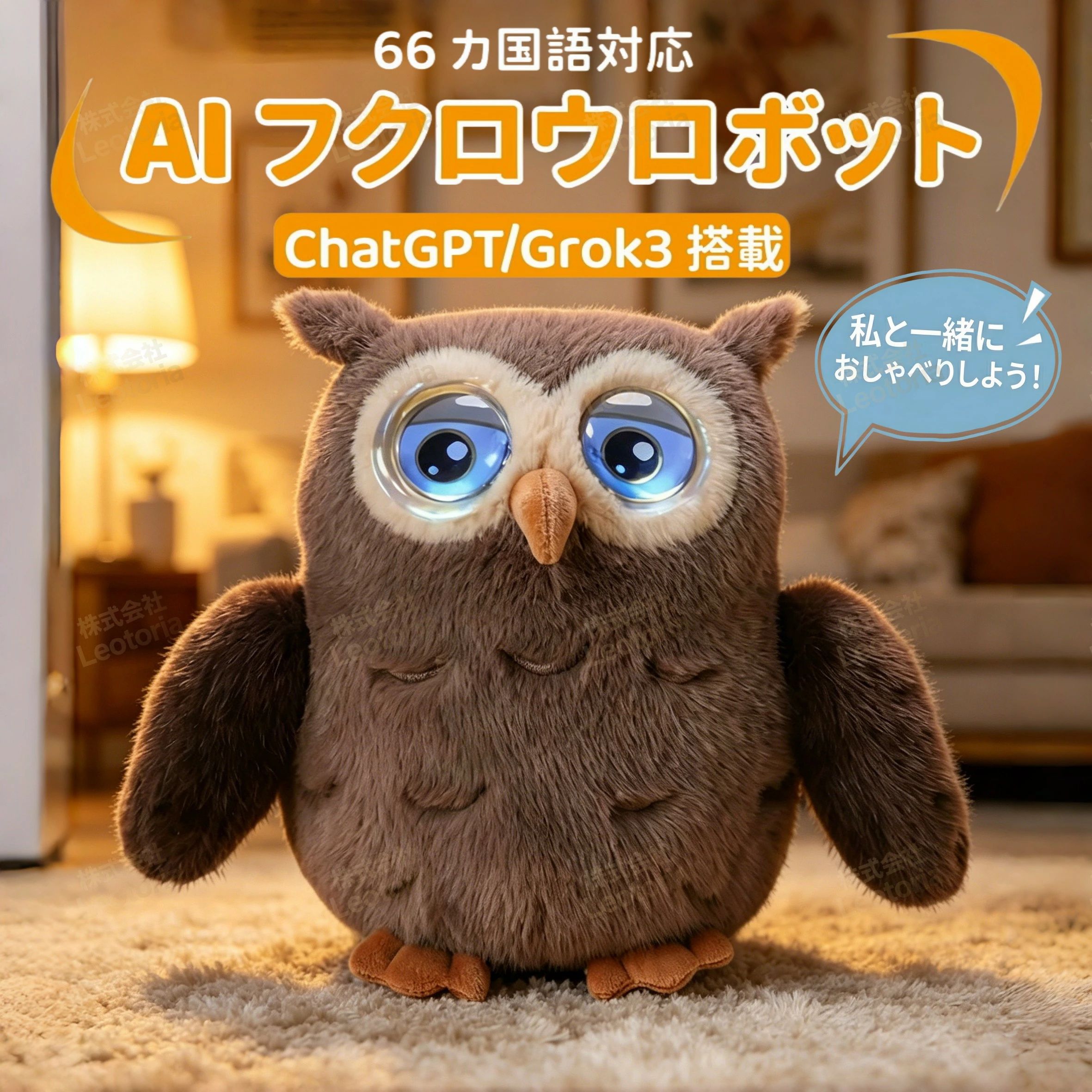 【激安爆裂SALE ポイント10倍!】AIぬいぐるみ おしゃべり AI ChatGPT対応 もふもふ ロボット 話す 動く おもちゃ 音声認識 電子ペット リアル 癒し 玩具 音声アシスタント トイ スマホ連動 キッズ 女の子 男の子 子供 家族 誕生日 クリスマス プレゼント ギフト