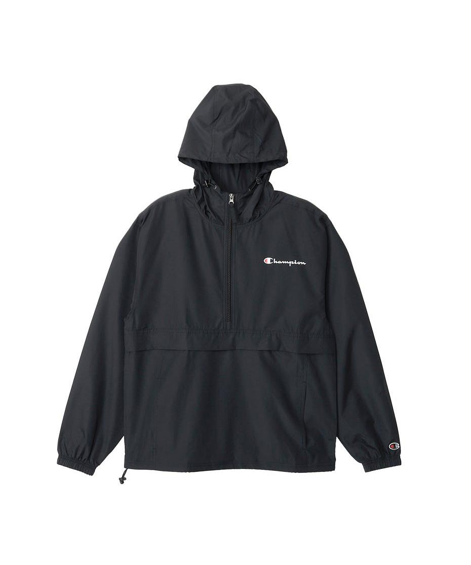 樂天商城 - 《まもなく終了！お買物マラソン 10%OFF》《セール》【公式】チャンピオン Champion ハーフジップフーデッドジャケット (V1012)★ パッカブル ウインドブレーカー アウター 軽アウター 薄手 メンズ レディース 軽量 トレーニング