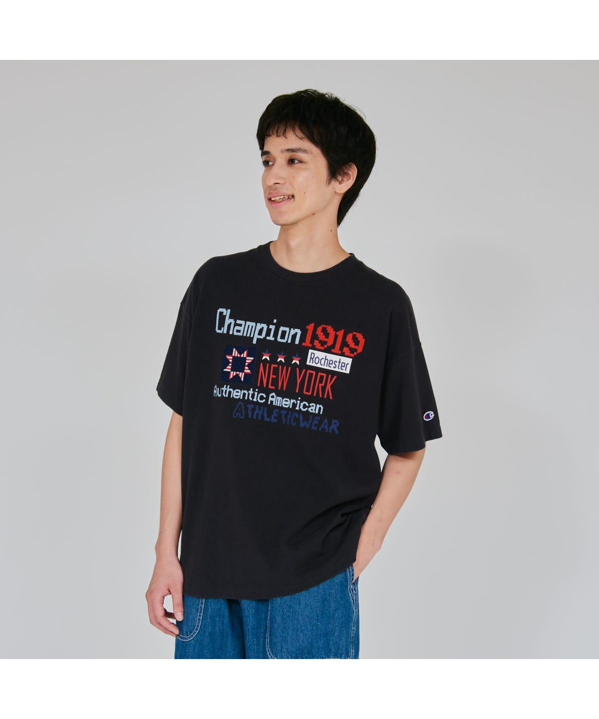 乐天商城 - 【公式】チャンピオン Champion ショートスリーブ Tシャツ 26SS メンズカジュアル (C3-D313)★ メンズ レディース ユニセックス トップス 半袖 Tシャツ ロゴT