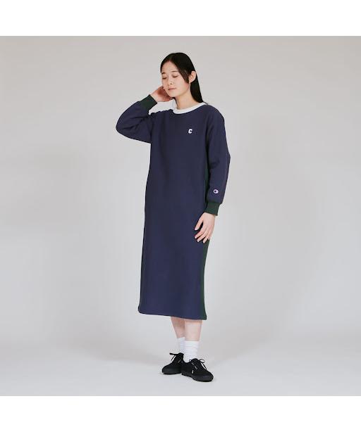 《슈퍼 SALE 10%OFF/P5배》《세일》[공식]챔피언 Champion 여성 리버스위브(R) 스웨트 원피스 드레스 25 FW (CW-C005)