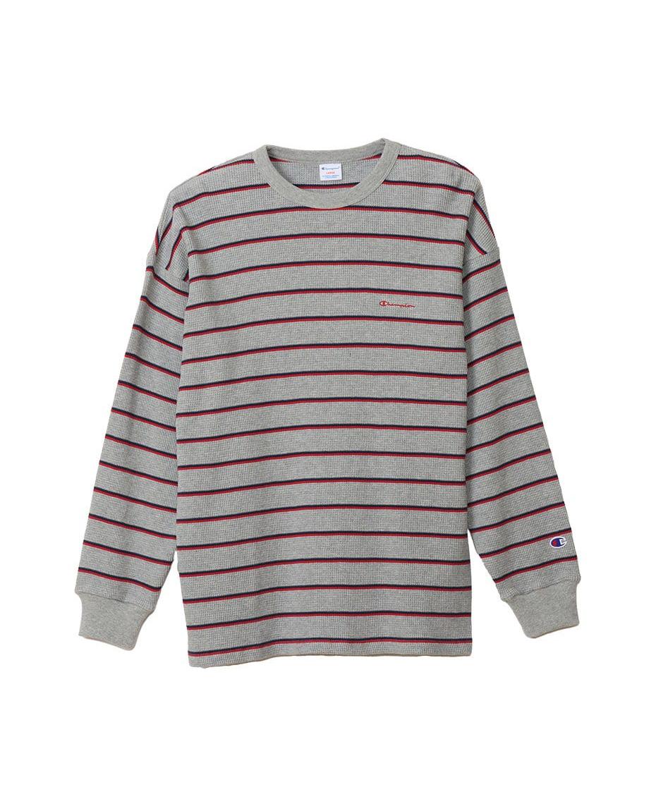 《セール》【公式】チャンピオン Champion ボーダーロングスリーブ Tシャツ 24FW ...