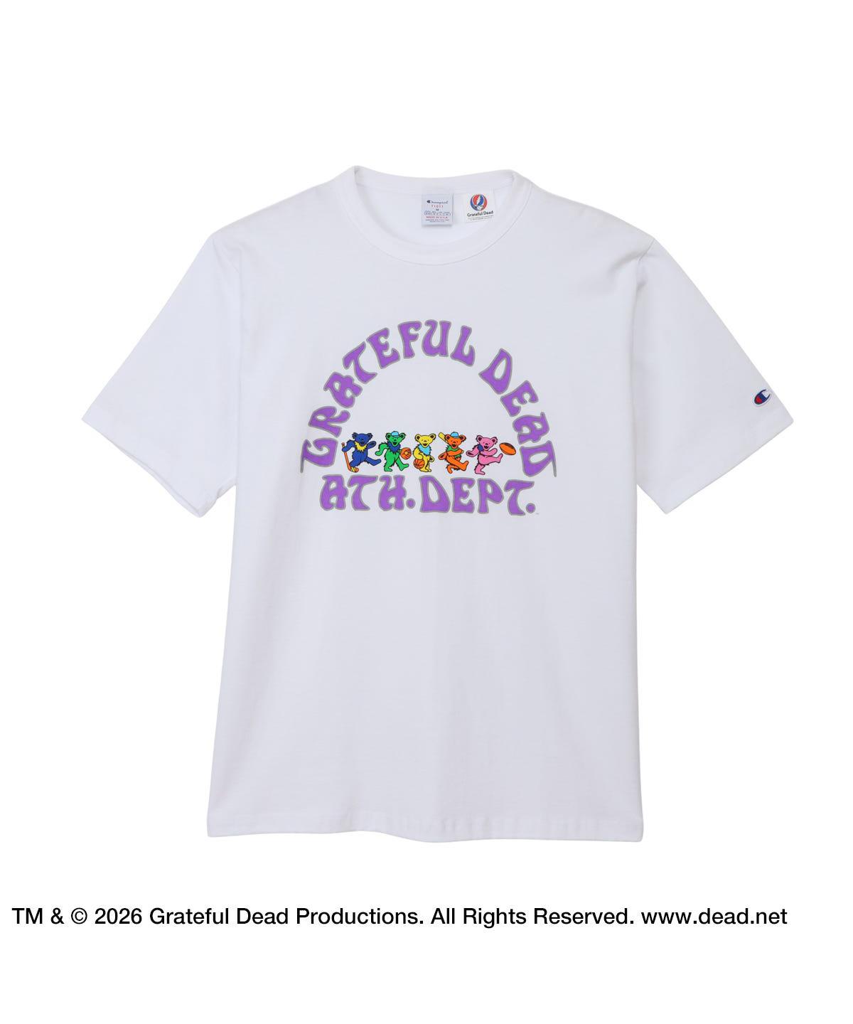 《最大15%OFFクーポン》【公式】チャンピオン Champion ティーテンイレブン ショートスリーブ Tシャツ GRATEFUL DEAD 26SS T1011 MADE IN USA (C5-D309)★ メンズ レディース ユニセックス トップス 半袖 Tシャツ ロゴT グレイトフルデッド