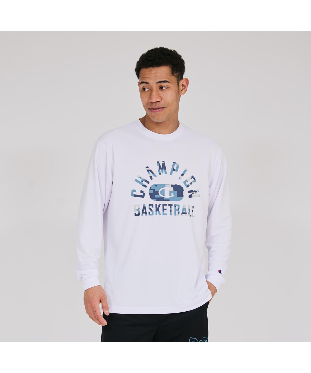 《10%OFFクーポン》【公式】チャンピオン Champion ロングスリーブ Tシャツ BASKETBALL (C3-EB431)★ バスケットボール バスケ メンズ レディース ユニセックス チーム スポーツ トレーニング ジム 速乾 UVカット 通気性 抗菌防臭