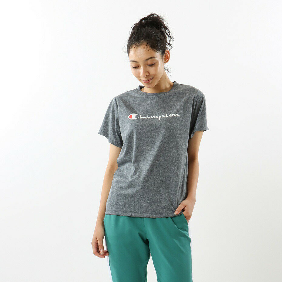 【公式】チャンピオン【30%OFFセール】Champion ウィメンズ ショートスリーブTシャツ 23SS スポーツ(CW-XS310)★半袖 レディース 女性用 女性 スポーツウエア スポーツウェア トレーニングウエア