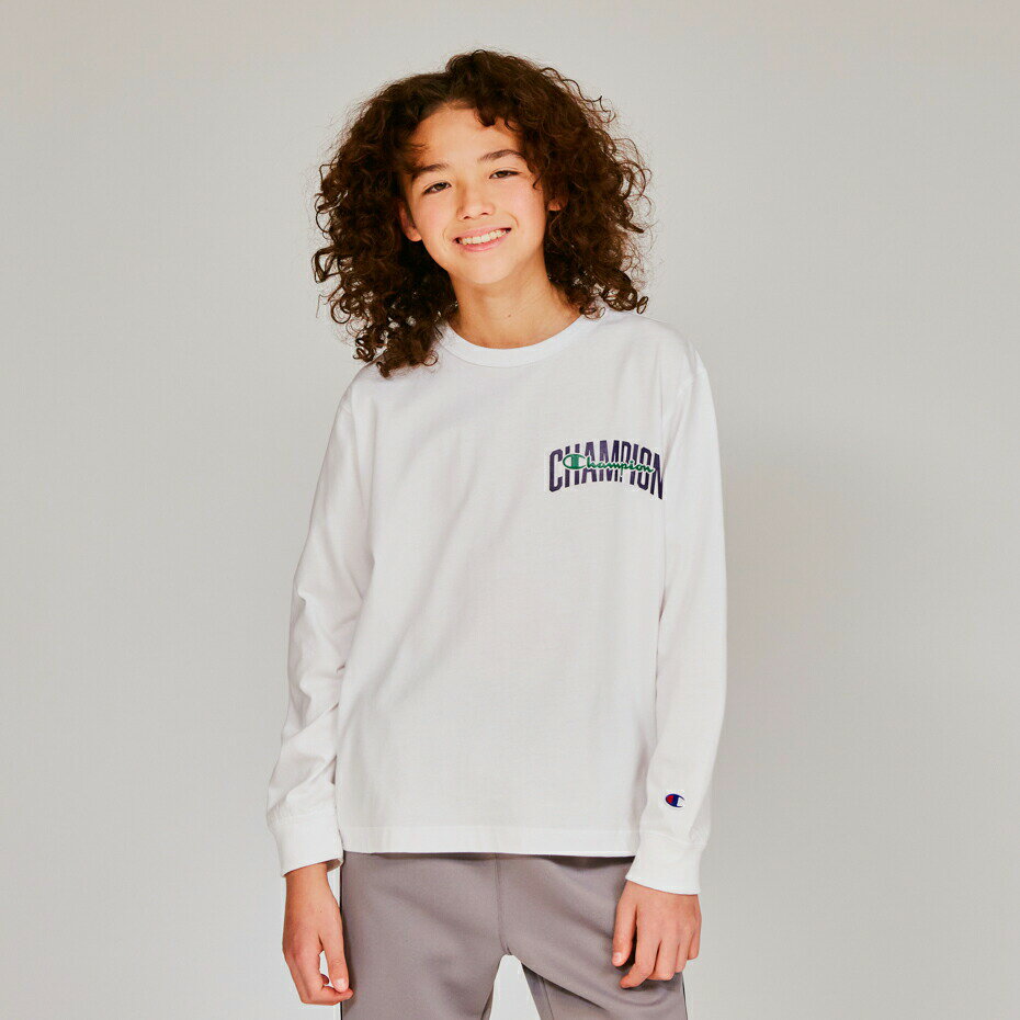 【公式】チャンピオン Champion キッズ ロングスリーブTシャツ 24FW 【秋冬新作】ボーイズカジュアル(CK-A406)のサムネイル