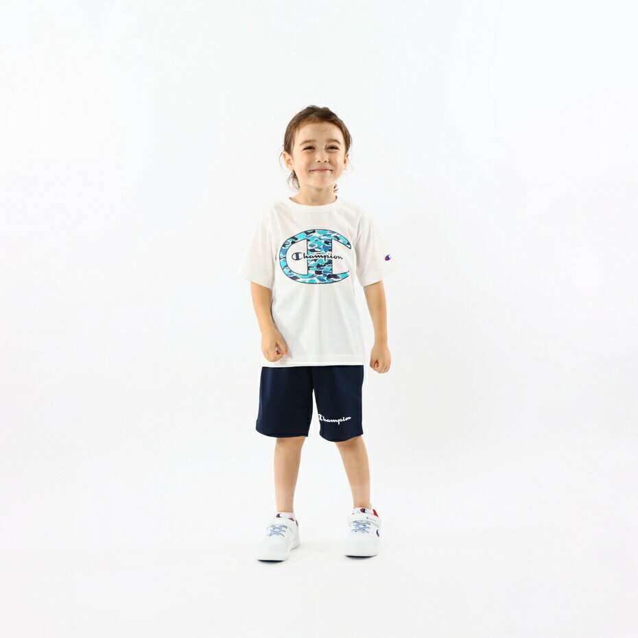 楽天Champion公式楽天市場店【公式】チャンピオン【50％OFFセール】Champion キッズ Tシャツ＆ショーツセット 24SS ボーイズカジュアル（CK-ZW02） ★ セット 子供 子ども こども 子供服 キッズ 女の子 男の子 Tシャツ ジュニア カジュアル セットアップ