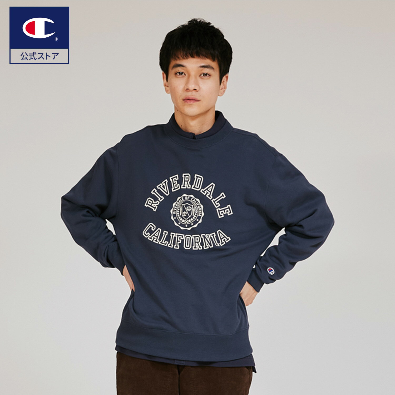 【公式】チャンピオン Champion クルーネックスウェットシャツ 25FW ベーシック(C3-C034)のサムネイル