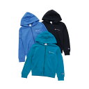 【公式】チャンピオン Champion キッズ ジップフーデッドスウェットシャツ 25SS ベーシック(CK-B102)★ キッズウェア 子供 子ども こども 子供服 キッズ服 女の子 男の子