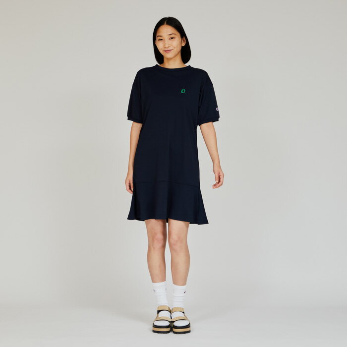 【公式】チャンピオン【 速乾 】 Champion ウィメンズ ワンピース 25SS(CW-B319)★ 半袖 Tシャツ メンズ レディース ユニセックス