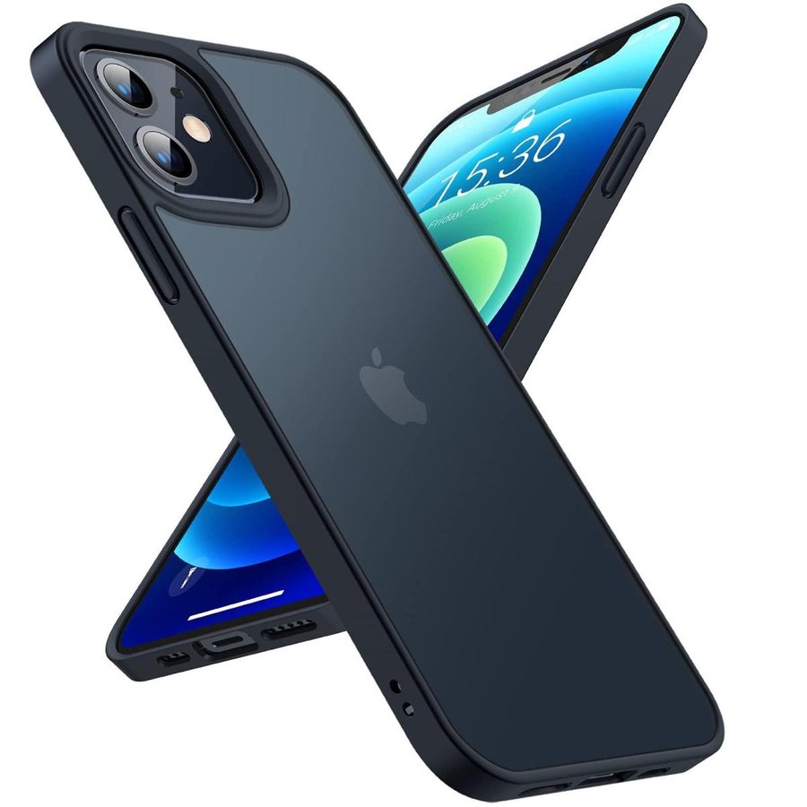 iPhone12mini ケース TORRAS 正規品 耐衝撃 5.4インチ カバー マット ブラック X000VBE3MT iPhone12miniケース