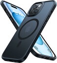 iPhone15 iPhoneケース TORRAS 正規品 マグネット搭載 米軍耐衝撃 半透明 Guardian-Mag ブラック X0014KNB0B