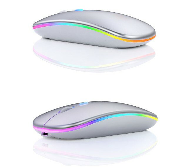 ワイヤレスマウス Bluetooth 5.0 マウス 超薄型 静音 充電式 省エネルギー2.4GHz 3DPIモード高精度 持ち運び便利 iPhone/iPad/Mac/Windows/Surface/Microsoft Proに対応 定番